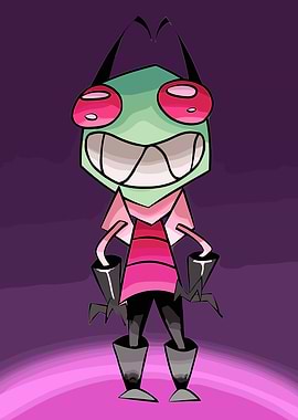 Invader Zim character digital art