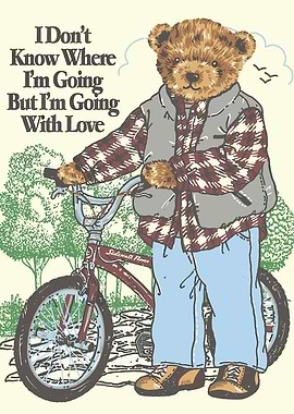Teddy Bear on Bicycle