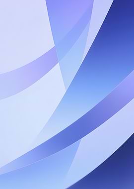 Abstract Blue Curves