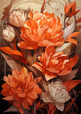 Floral Arrangement Orange