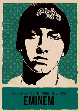 Eminem Portrait with Quote