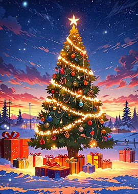 Christmas Tree Gifts Night