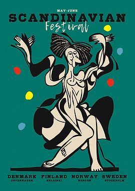 Scandinavian Festival Poster Art