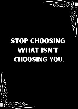 Inspirational Quote on Black Background