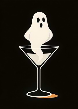 Ghost Martini Cocktail