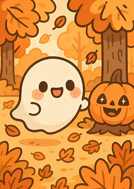 Kawaii Halloween Ghost