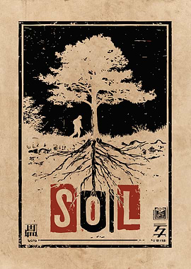 Soil Tree Roots Poster