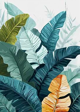 Tropical Leaves Illustration