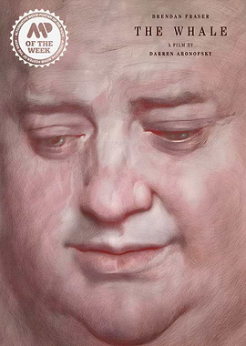 The Whale movie poster, Brendan Fraser