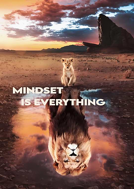 Lion Cub and Reflection: Mindset