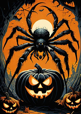 Halloween Spider Pumpkins