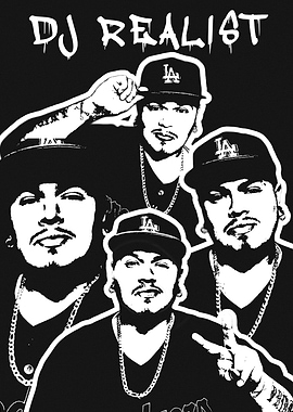 DJ Realist Black and White Portrait