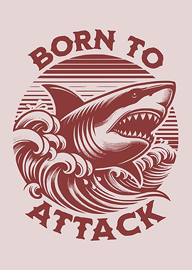 Born To Attack Shark Lover