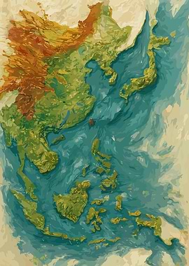 Detailed Map of Asia