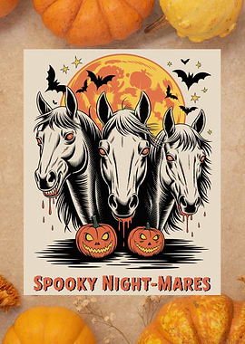 Spooky Night-Mares Halloween Art