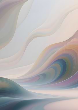 Abstract Pastel Waves
