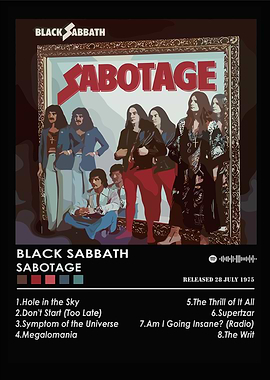 Black Sabbath Sabotage Album Cover Art