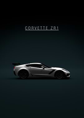 Corvette ZR1 Car Poster