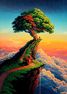 Cliffside Treehouse View