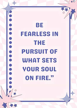 Inspirational Quote with Star Accents