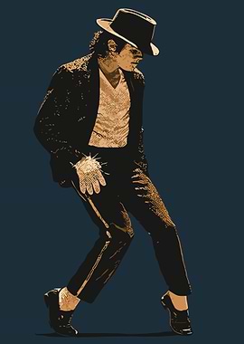 Michael Jackson in Iconic Dance Pose