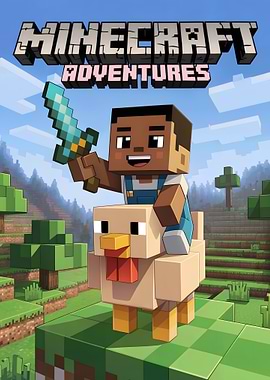 Minecraft Adventures: Character on Chicken