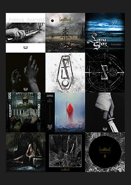 Lorna Shore Album Covers Collage
