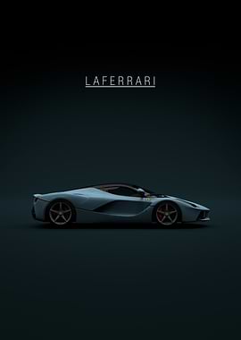 Ferrari LaFerrari Car Side View