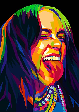 Billie Eilish Wpap Art