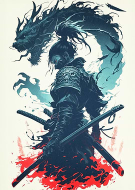 Samurai and Dragon Animal