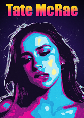 Tate McRae Pop Art Portrait