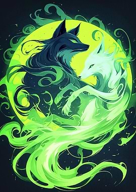 Yin Yang Foxes Energy