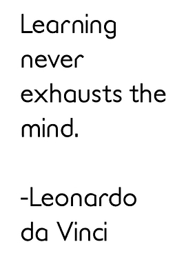 Learning Quote by Leonardo da Vinci