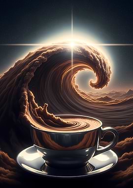Cosmic Coffee Wave