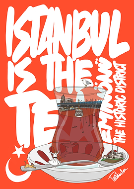 Istanbul Tea Eminonu Historic District Art