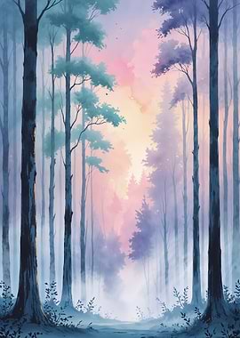 Ethereal Forest Dawn