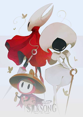 Hollow Knight: Silksong characters illustration
