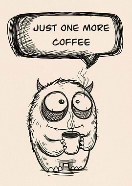 Monster Needs Coffee