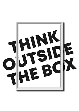 Think Outside the Box Framed Art