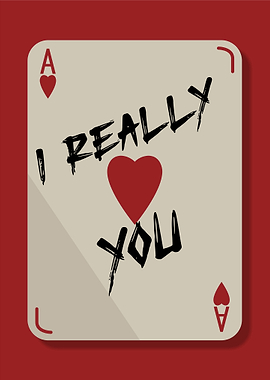Ace of Hearts Love Card