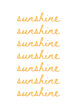 Sunshine Text Pattern