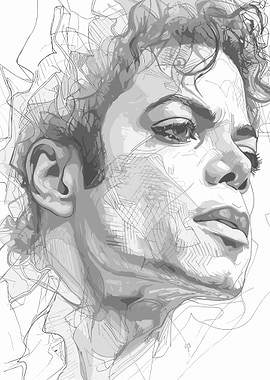 Michael Jackson Portrait Sketch