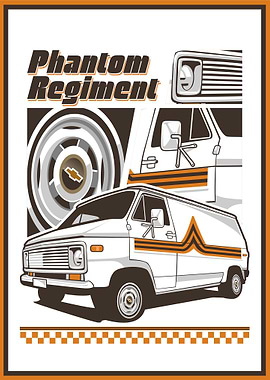 Phantom Regiment Chevrolet Van Illustration