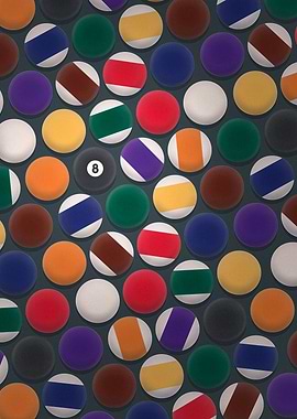 Pool Balls - Colorful Pattern
