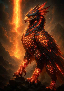 Fiery Phoenix Animal