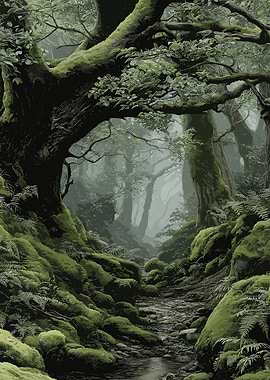 Lush Green Forest Landscape