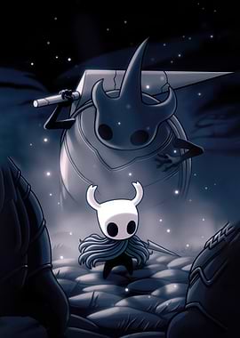 Hollow Knight and the Guardian