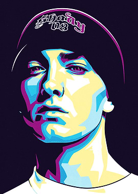 Eminem Shady 08 Pop Art Portrait