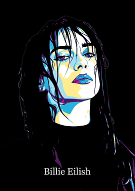 Billie Eilish Pop Art Portrait