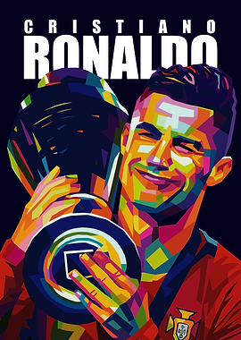 Cristiano Ronaldo Pop Art Portrait